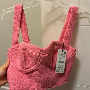 Cute Zara top, never wear with tag on